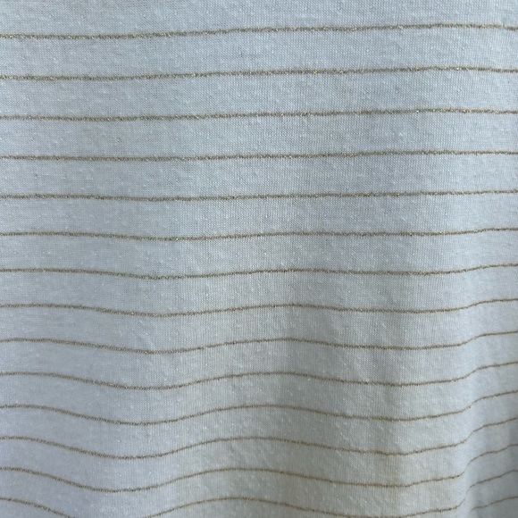 le petit bateau gold striped t shirt, size 12 - Picture 6 of 7